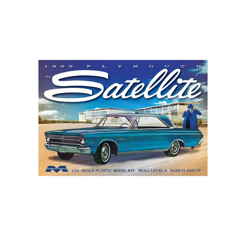 Maquette de voiture en plastique Plymouth Satellite 1965 1/25