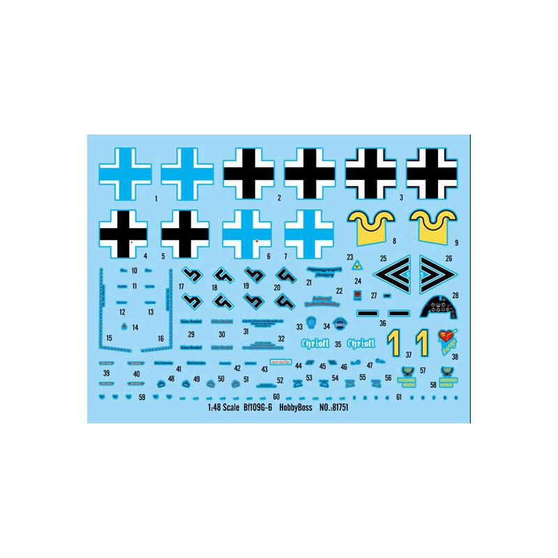 Maquette d'avion en plastique BF 109G-6 1/48