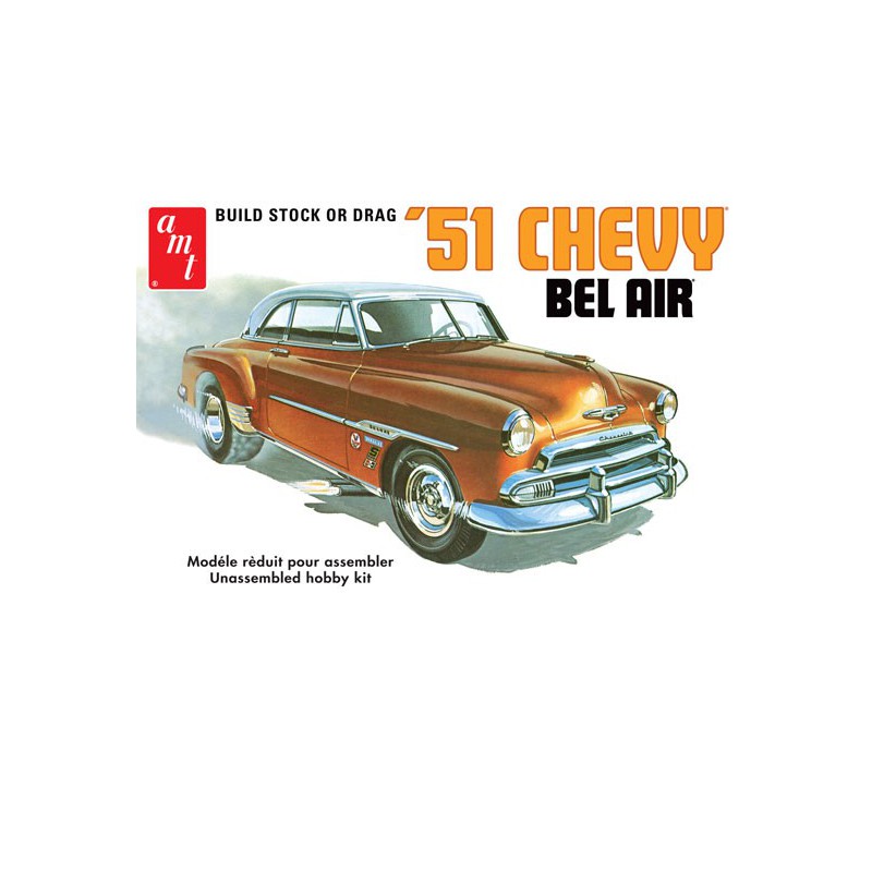 Maquette de voiture en plastique Chevy Bel Air 1951 1/25
