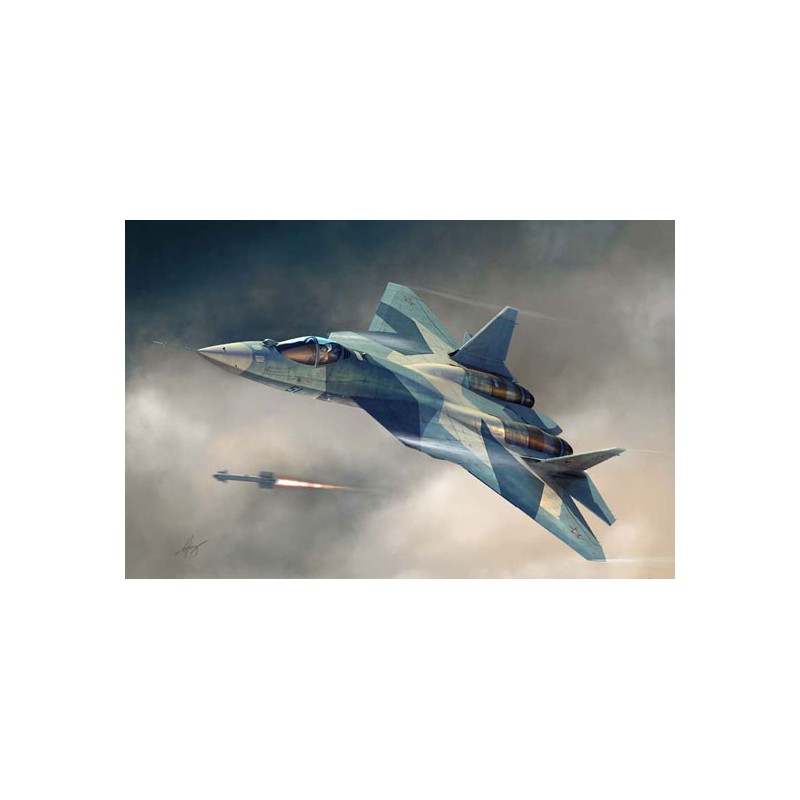 Maquette d'avion en plastique Russian T-50 PAK-FA 1/72