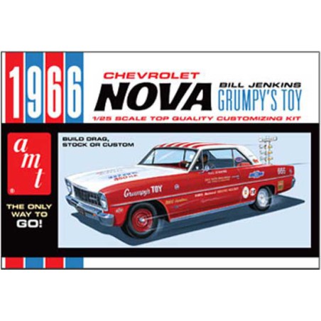 Maquette de voiture en plastique CHEVY NOVA 1966 1/25