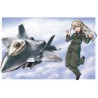 Maquette d'avion en plastique EGG SERIE F-22 RAPTOR