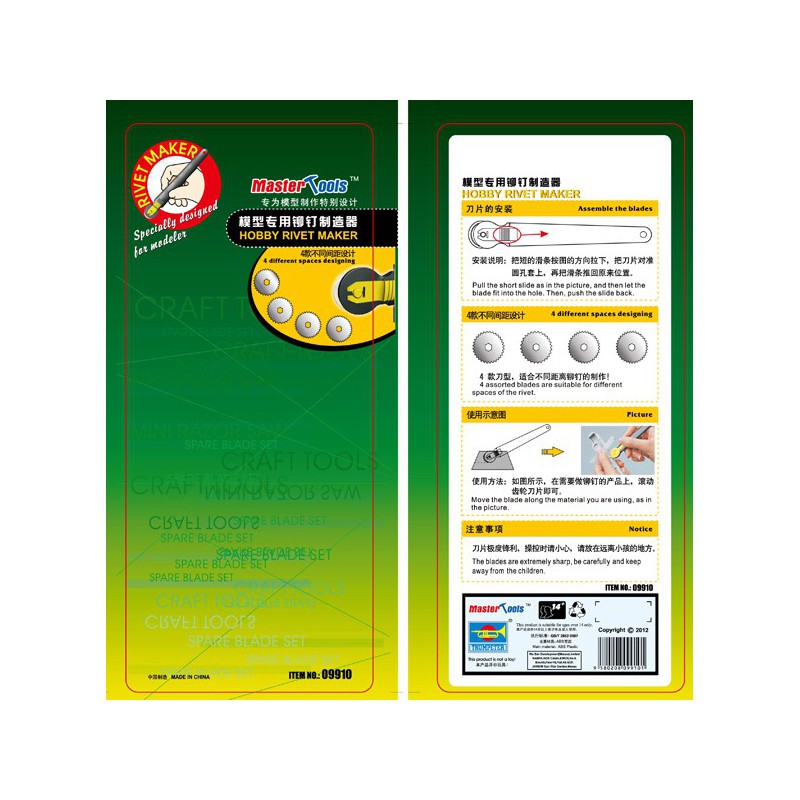 Outil pour maquette Master Tools Outil à Rivets