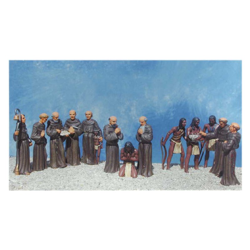 Figurine PADRES & INDIENS CALIF. 1/48