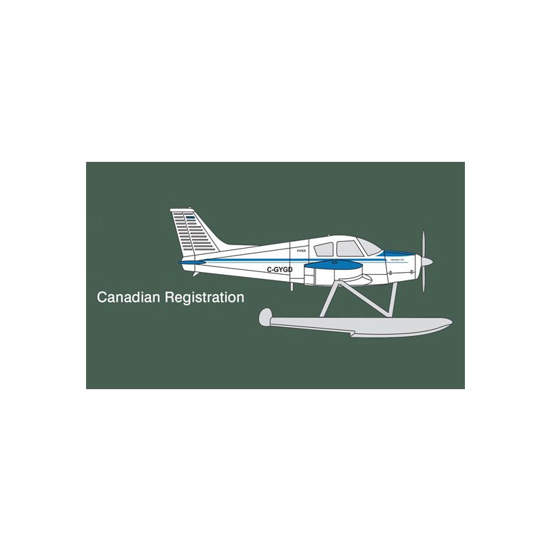 Maquette d'avion en plastique Piper Cherokee hydravion 1/48