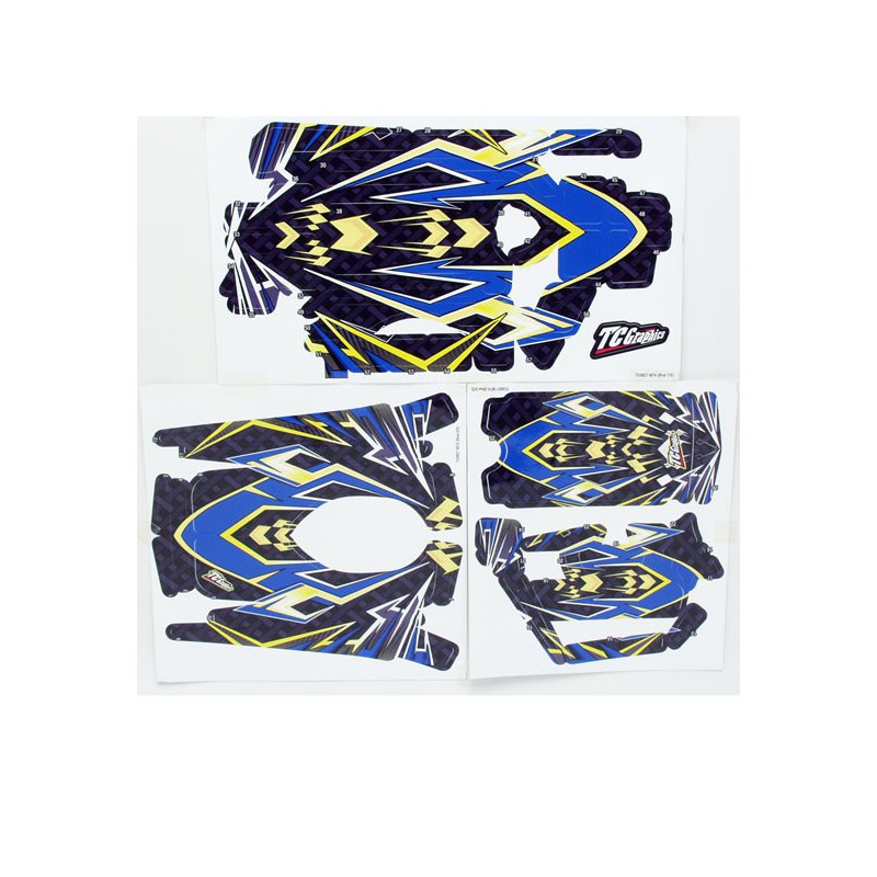 Accessoire pour radio Sticker Déco Bleu MT4