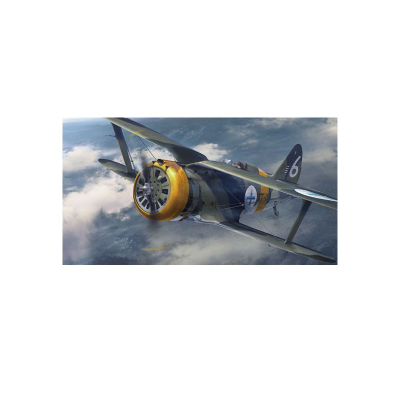 Maquette d'avion en plastique Polikarpov I-153 “FINNISH AIR FORCE”