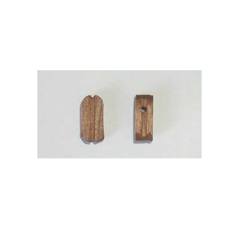 Accastillage de bateau Poulie simple en noyer, diam. 5mm