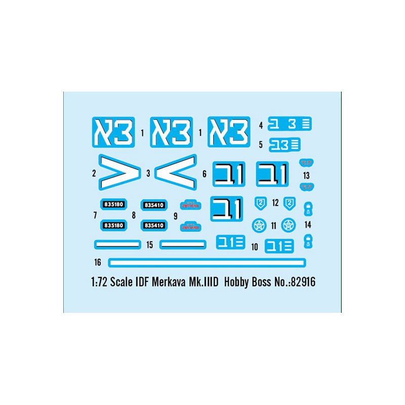 Maquette de Char en plastique IDF MERKAVA MK IIID 1/72