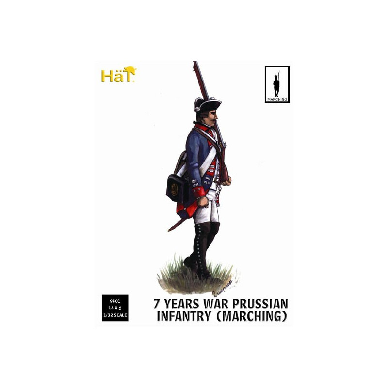 Figurine Prussiens en marche 1/32