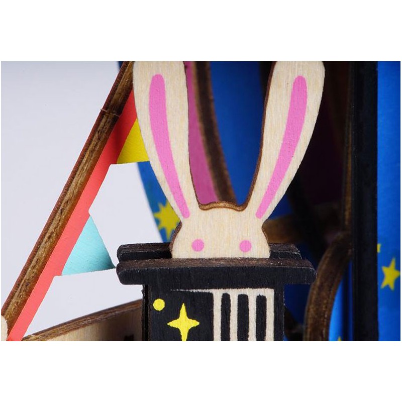 Puzzle 3D mécanique facile pour maquette Le Parc musical