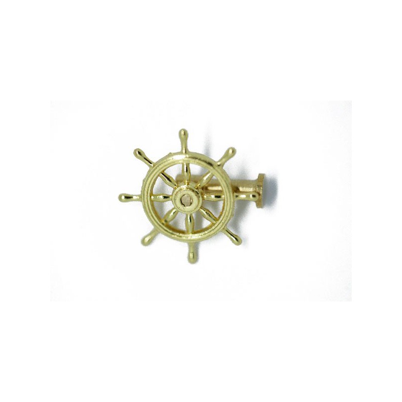 Accastillage de bateau Roue de barre en laiton 25mm (1pc)