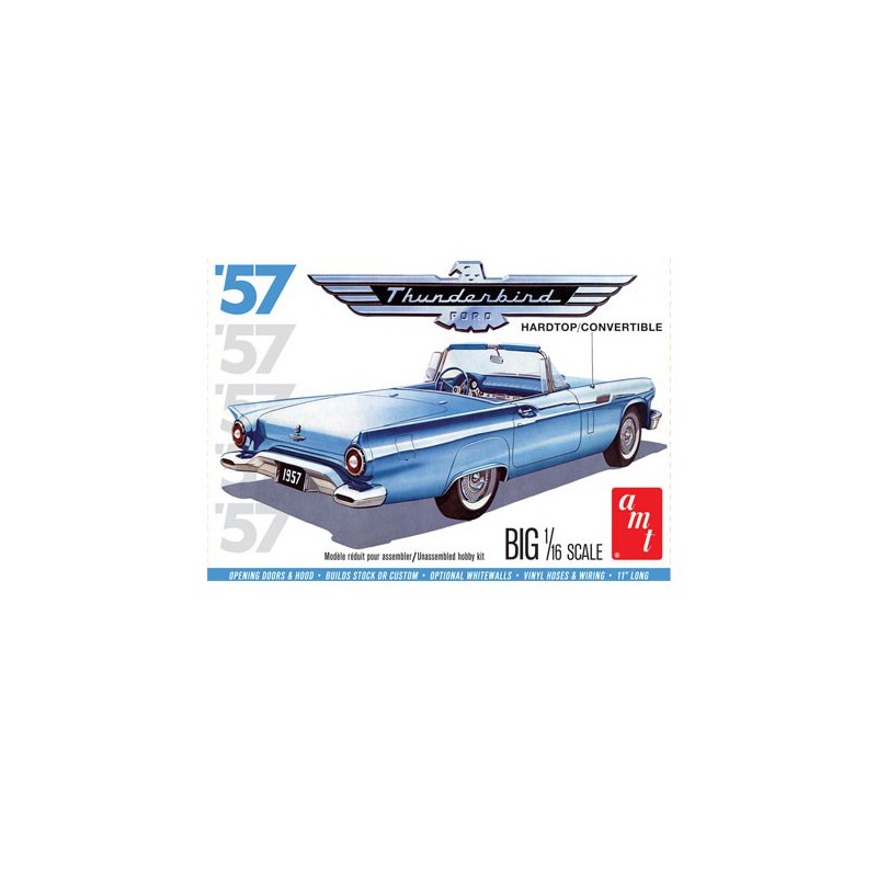 Maquette de voiture en plastique 1957 Ford Thunderbird 1:16