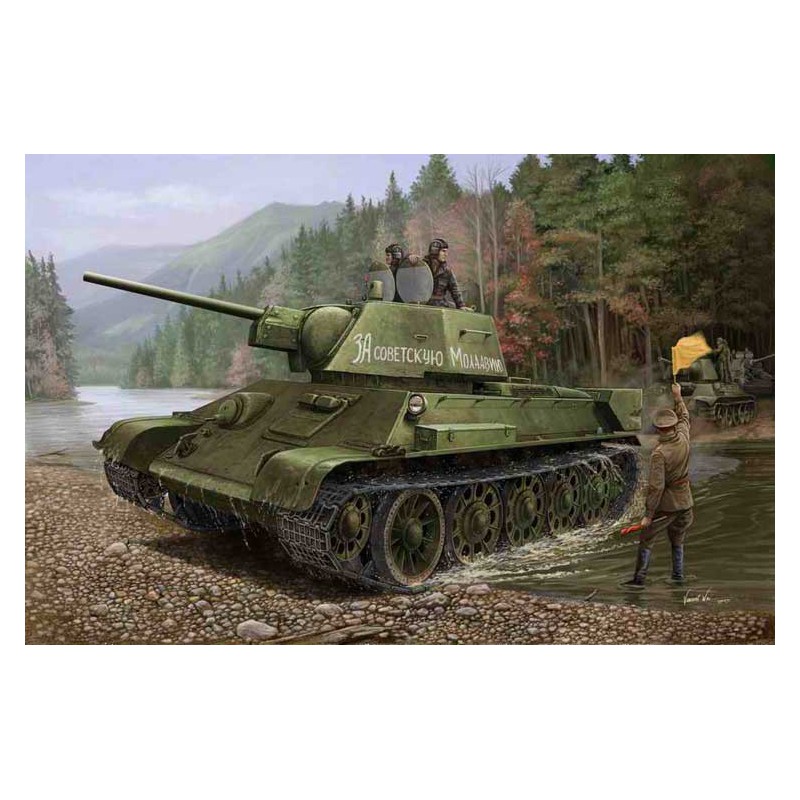 Maquette de Char en plastique Russia T-34/76 Model 1943 1/48
