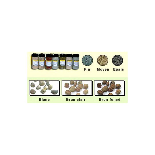 Graviers ballast ROCAILLE MARRON FONCÉ 200g