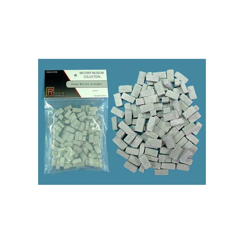 Maquette Diorama montéee et peinte GRANDES BRIQUES GRISES 1/48