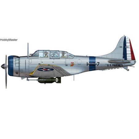 Miniature d'avion Die Cast au 1/32 SBD-1 VMB-1 1/32
