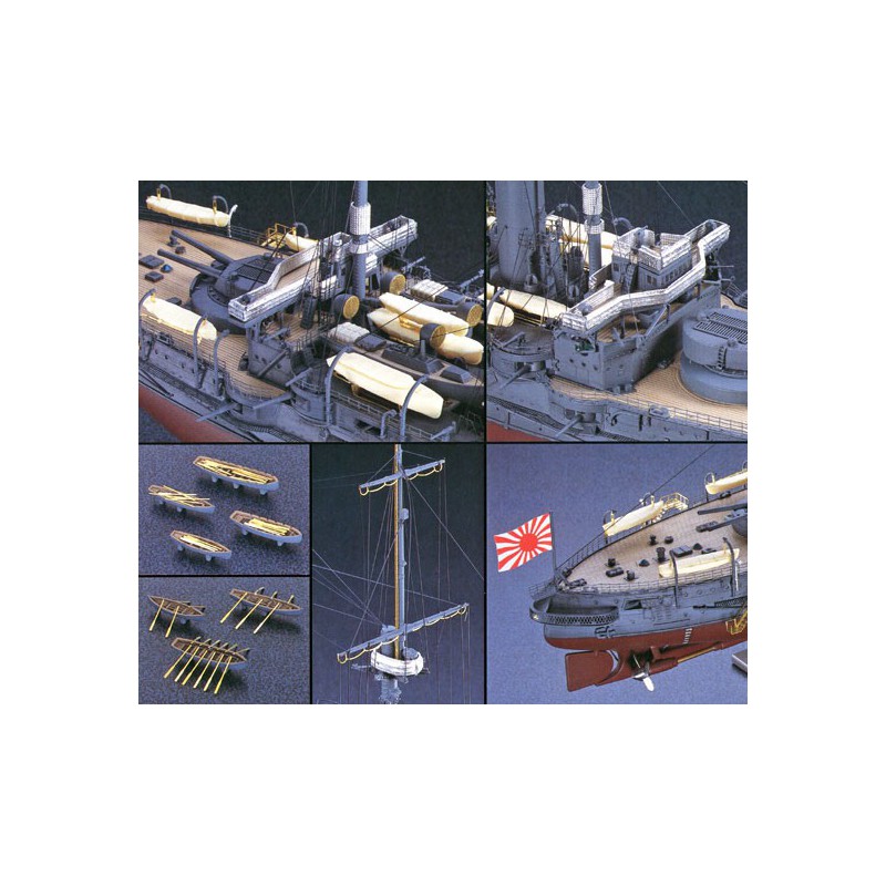 Maquette de Bateau en plastique Super Set Details IJN Mikasa