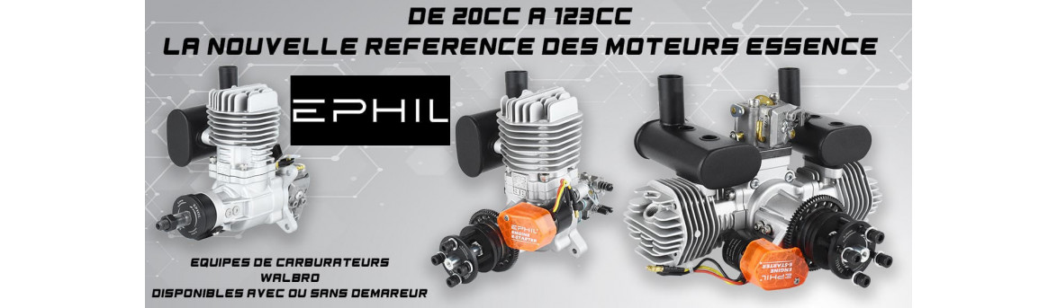 Motore EPHIL a benzina per aereo RC da 20cc 38cc 60cc 76cc 123cc